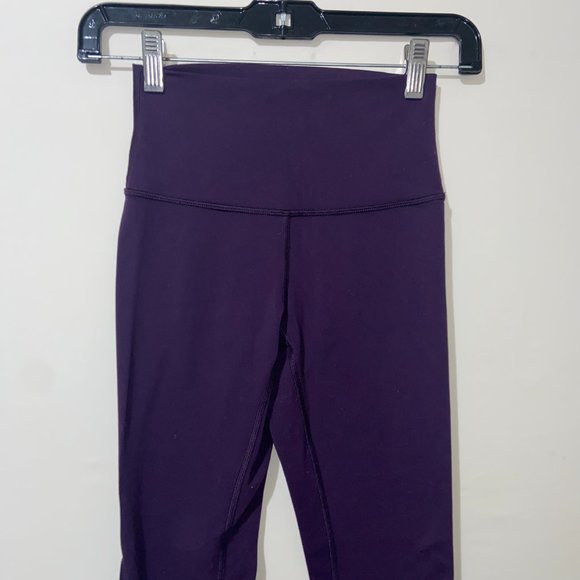 Lululemon Purple Mid Rise Full Length Leggings - Size 2 - Picture 2 of 7